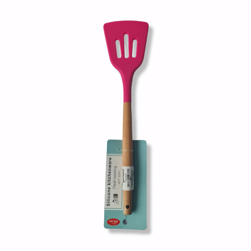 Silicone Shovel Spoon with Wooden Handle