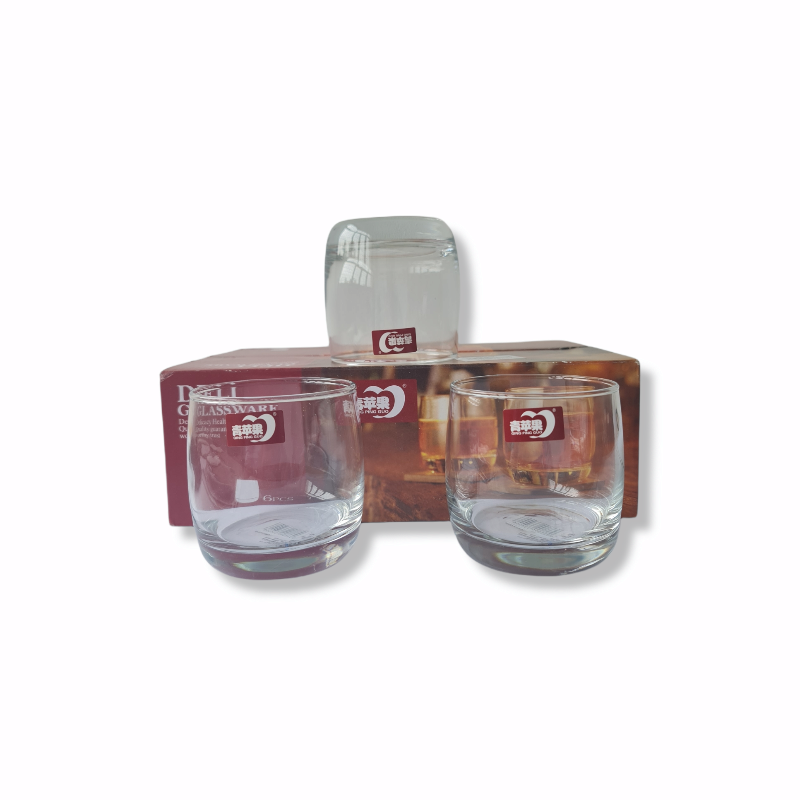 DELI GLASS WHISKEY TUMBLER SET (ES5302) 6 PCS