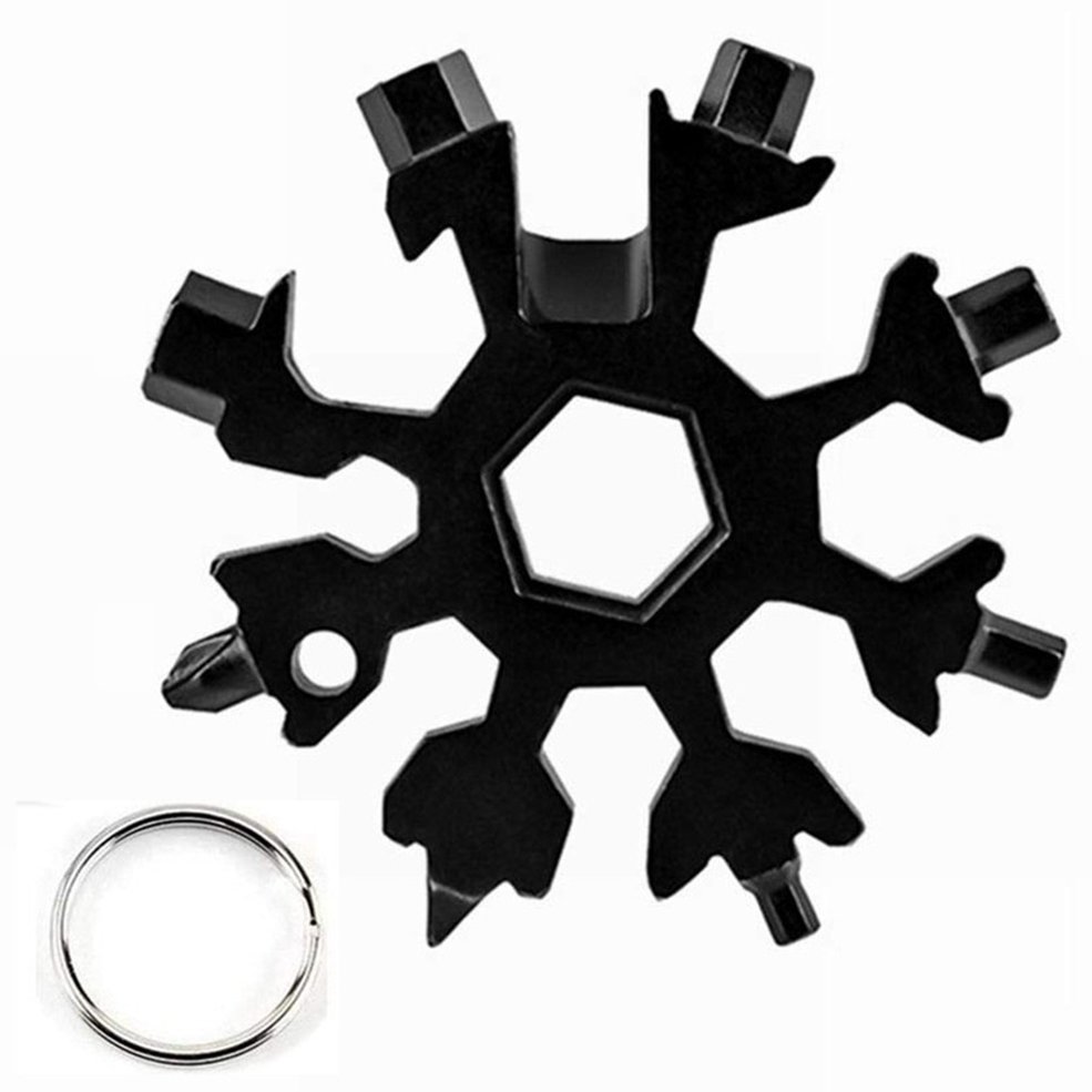 Snow Keychain Tools Combination Stainless Steel Multi-tool Portable Wrenches