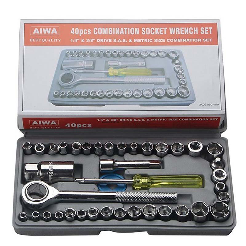 AIWA 40pcs Combination Socket Wrench Set
