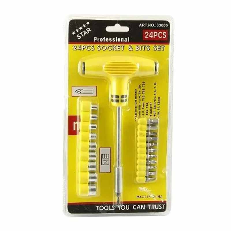 24PCS SOCKET AND BIT SET